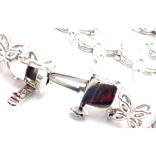 Platinum Tiffany & Co. Victoria Platinum Graduated Marque Shape Diamond Necklace For Sale - Image 8 of 16