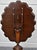Vintage Black Forest Walnut Tilt Top Table Marquetry Wood Inlay For Sale - Image 4 of 18