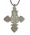 African Vintage Abyssinian /Coptic Cross Pendant Ethiopian Silver 3.25" H For Sale - Image 3 of 6