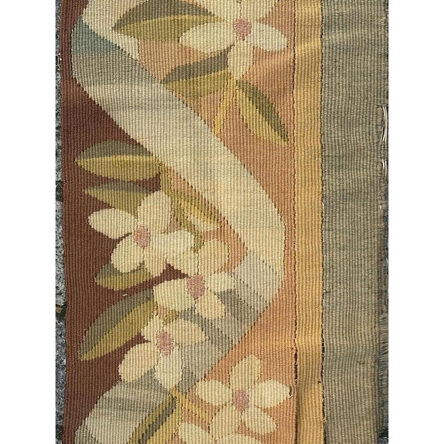 Antique French Aubusson Tapestry Border Fragment, 1890s For Sale - Image 3 of 18