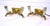 Gold Mid 20th Century Riccardo Scarpa Pair of Double Brass Sconces, Italy - a Pair For Sale - Image 8 of 10