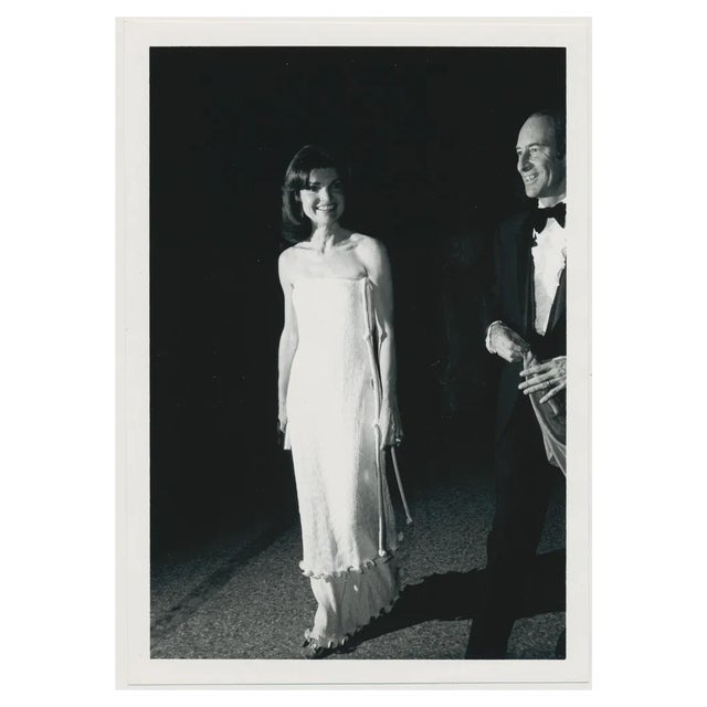 Jackie Kennedy, Thomas Hoving at the MET, USA, 1976, Black & White Photograph For Sale