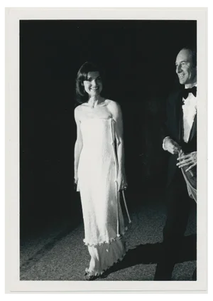 Jackie Kennedy, Thomas Hoving at the MET, USA, 1976, Black & White Photograph