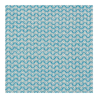Schumacher Crosby Fabric in Blue For Sale