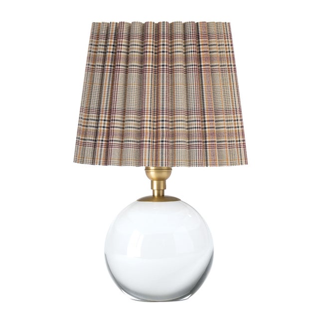 The Giorgio Mini Table Lamp provides a soft, inviting glow through its plaid pleated shade, making it a perfect accent...
