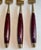 Mid 20th Century Rosewood & Brass Small Desert H'Ordreves Forks Flatware Set of 5 For Sale - Image 4 of 11
