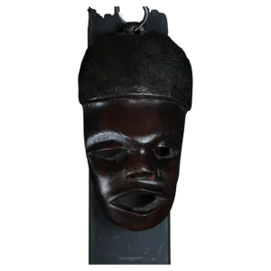Antique Carved Wood Mask