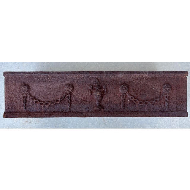 19th Century French Louis Seize Cast Iron Rectangular Planter For Sale - Image 4 of 12
