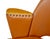 Animal Skin Mid-Century Modern Swedish Leather Desk Chair, 1950 For Sale - Image 7 of 8