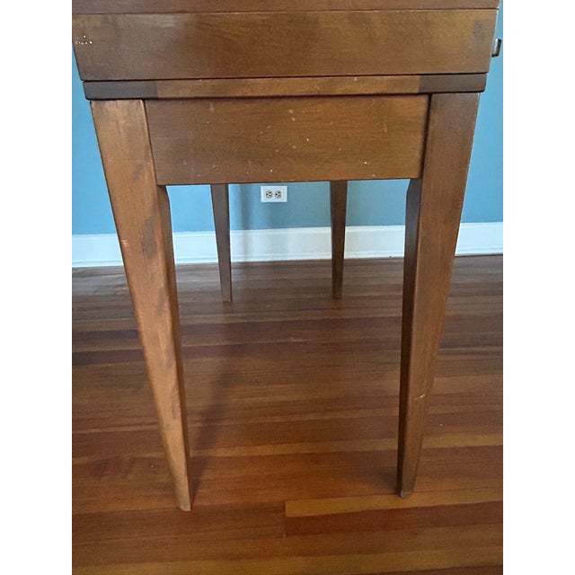 Brass 1950s Mid Century Modern 15-Drawer Library Card Catalog For Sale - Image 8 of 11
