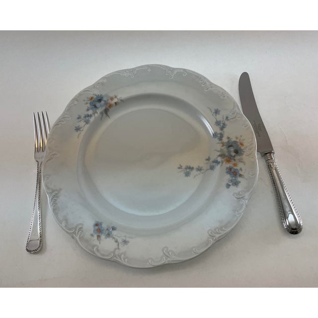 New 1980s Porcelain With Flowering Branch - Set of 50 Pieces For Sale - Image 10 of 18