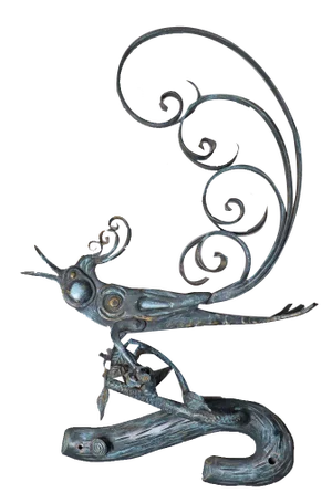 Vintage Wall Relief in Wrought Iron, 1960s