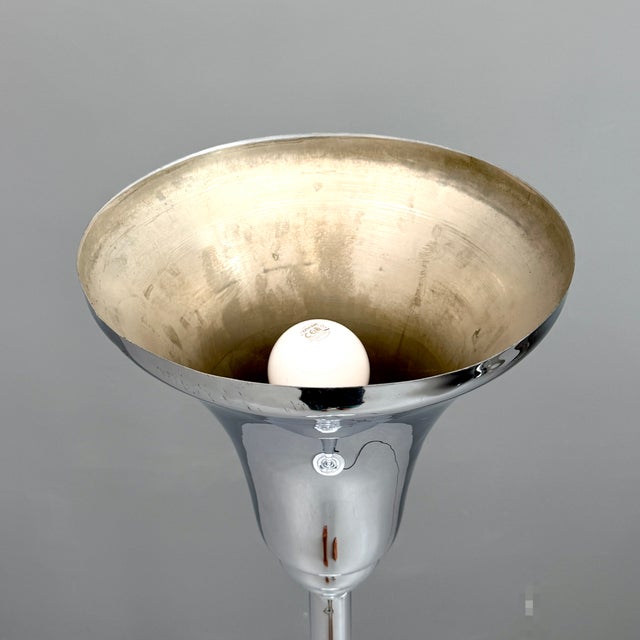 Art Deco Floor Lamp in Chrome, 1930s For Sale - Image 10 of 13