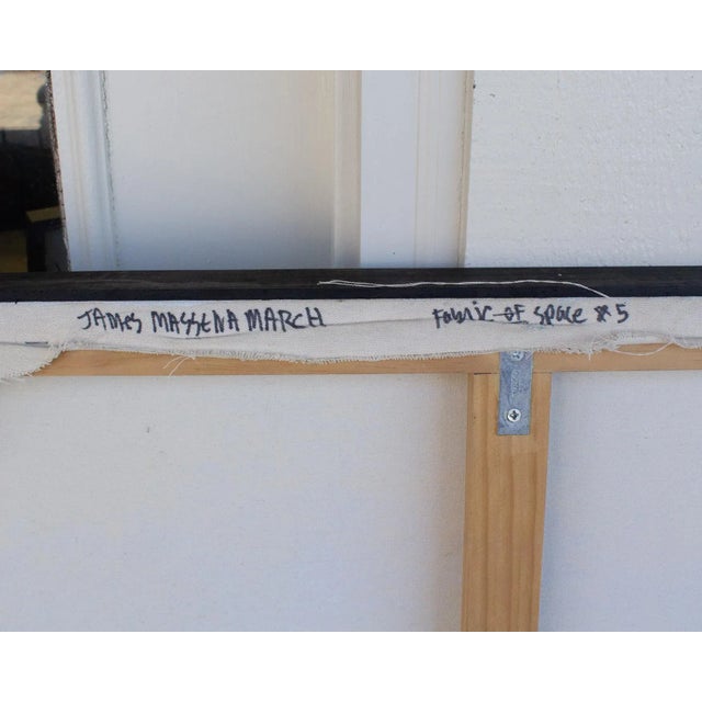 “Fabric of Space #5” Acrylic on Canvas Abstract Painting Signed by James Massena March For Sale - Image 10 of 10