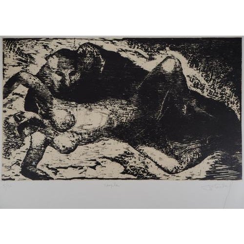 Francis Mockel, Couple, Etching For Sale - Image 9 of 9