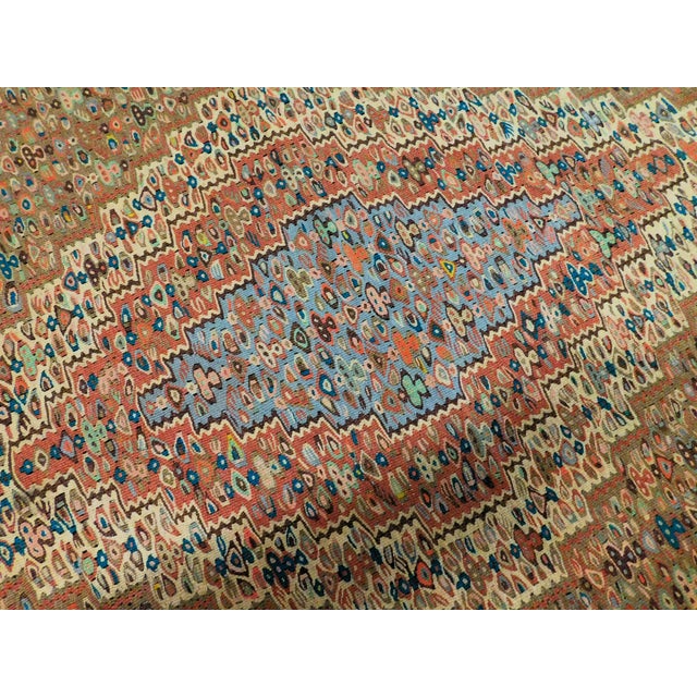 Vintage Handwoven Persian Kilim. 4'x 5' For Sale - Image 4 of 12
