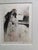 An exquisite original copperplate etching by Louis Icart (French, 1888–1950) titled Sad Departure, from La Dame aux...