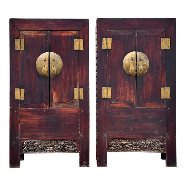 Qing Dynasty Chinese 19th Century Cabinets - A Pair For Sale