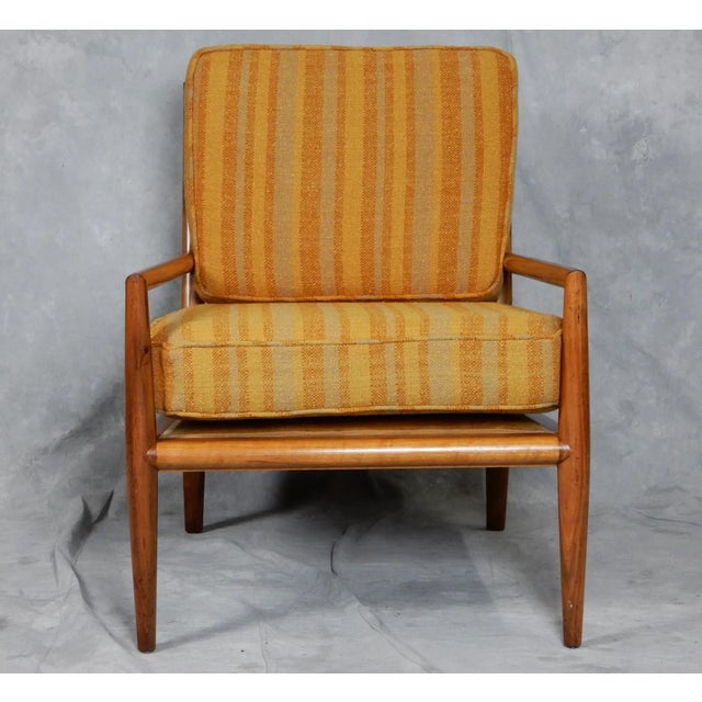 1950s t.h. Robsjohn-Gibbings Design Lounge Chair & Ottoman by Widdicomb, 1950's For Sale - Image 5 of 9