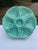 Turquoise 1940s French Gien Turquoise Majolica Oyster Plate For Sale - Image 8 of 12