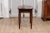 Italian Walnut 1890s Side Table with Oval Top, One Drawer and Cylindrical Legs For Sale - Image 12 of 12