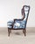 Blue Louis XV Style Wingback Bergere Á Oreilles Crewel Work For Sale - Image 8 of 18