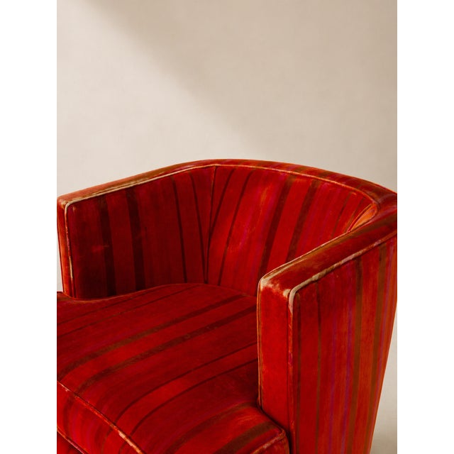 Pair of Harvey Probber Swivel Lounge Chairs For Sale - Image 9 of 9