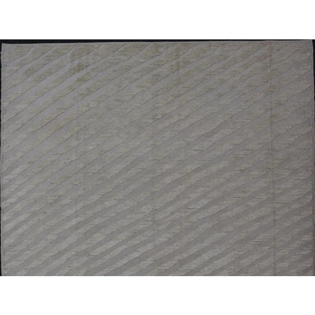 Textile Modern Hand-Knotted Wool Rug by Keivan Woven Arts 9'4 X 11'9 For Sale - Image 7 of 12
