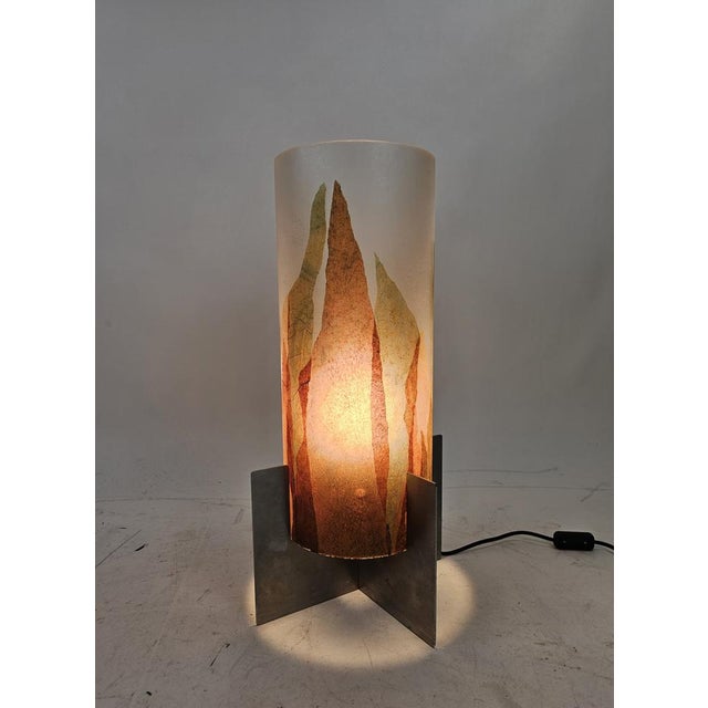 Italian Table Lamp with Leaf Theme, 1980s, in Very Good conditions. Designed 1980 to 1989 European Plug (up to 250V).The...