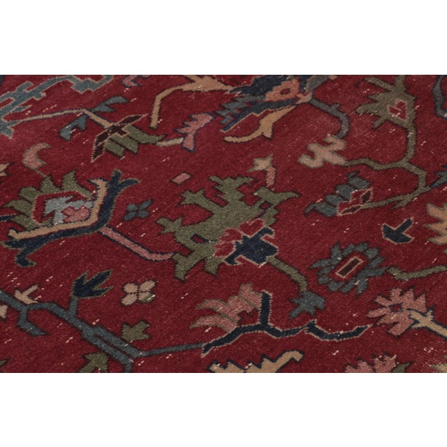 Traditional Oversized Vintage Turkish Anatolian Floral Medallion Wool Rug by Rug & Kilim, 1950-1959 For Sale - Image 3 of 11