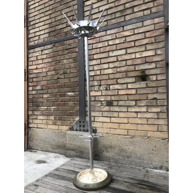 Mid-Century Modern Vintage Wardrobe Stand in Aluminum, 1950s For Sale - Image 3 of 11