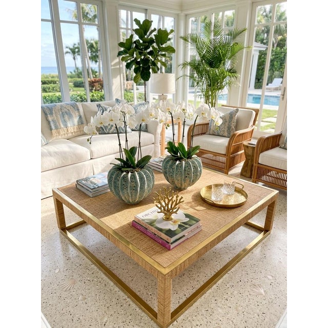 Pair of Italian Artisan Ribbed "Lava" Ceramic Vessels For Sale - Image 9 of 11