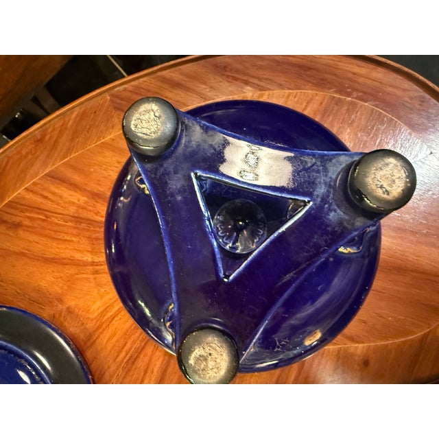 Sèvres Blue Porcelain Trinket Tray, 1920s, in Flawless conditions. Designed before 1890