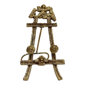 Vintage Figurative Brass Table Easel