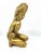 This MCM 1960s Gold Nude Woman Covering Up Statue, a masterwork by Silvestri Bros. of Pittsburgh, Pennsylvania, exudes an...