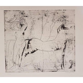 Marino Marini, Fondale Edition of 75, 1969, Etching For Sale