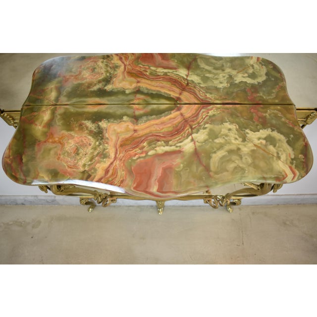 Italian Mirrored Console in Style of Hollywood Regency, 1950s For Sale - Image 11 of 12