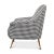 Mid Century Style Houndstooth Armchair For Sale - Image 4 of 9