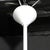 Mid Century Modern White Enamel and Holophane Glass Diffuser Pendant by Mathieu Matégot For Sale - Image 15 of 18