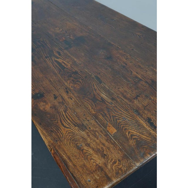 French Oak Farmhouse Dining Table, 19th Century For Sale - Image 5 of 18