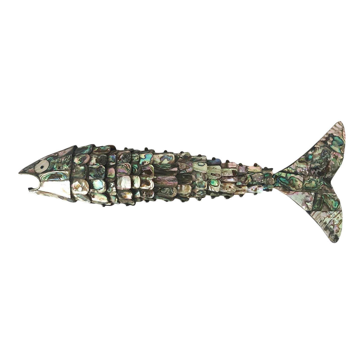 1960s Mexican Articulated Abalone Fish Bottle Opener Chairish