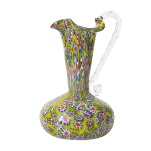 Mid-Century Italian Millefiori Glass Jug from Fratelli Toso