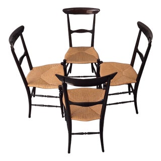S2 Campanino Chairs by Colombo Sanguineti for Azucena, Italy, 1950s, Set of 4 For Sale