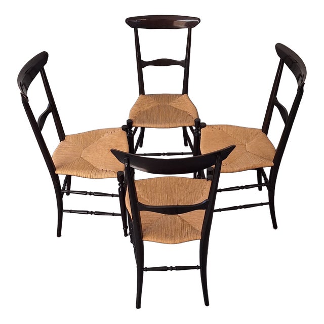 S2 Campanino Chairs by Colombo Sanguineti for Azucena, Italy, 1950s, Set of 4 For Sale