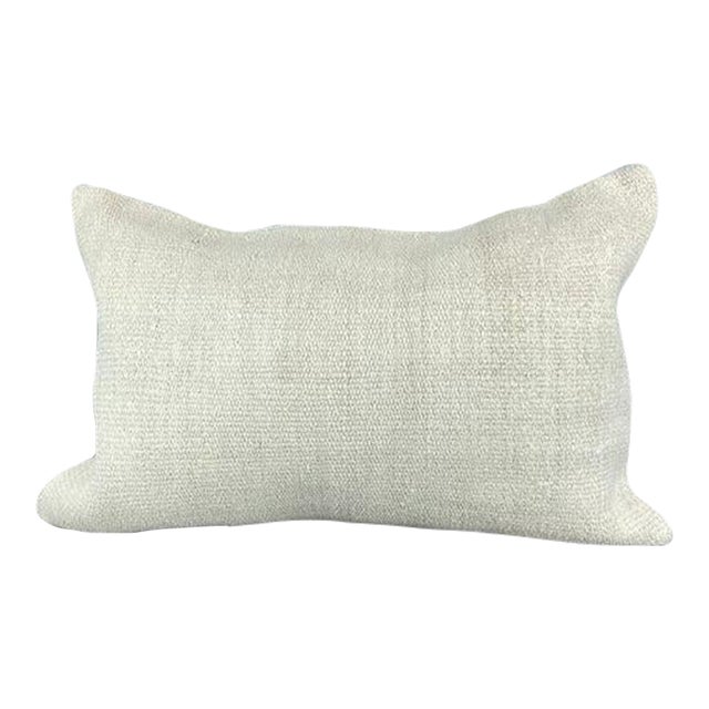 16 x 24 Hemp Pillow Turkish Cushion Natural White Pillow Cushion Cover For Sale