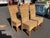 Set of 4 French Vintage Banana Leaf Dining Chairs For Sale - Image 4 of 7