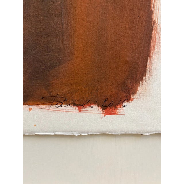 Abstract Series No. 8 Composition, Pastel & Gouache on Canvas For Sale - Image 4 of 7