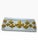Elegant vintage rectangular glass tray featuring an ornate arrangement of raised fleur-de-lis motifs finished in lustrous...