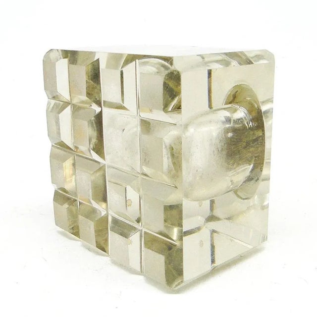 Art Deco Crystal Inkwell, Sweden, Early 1900s For Sale - Image 4 of 7