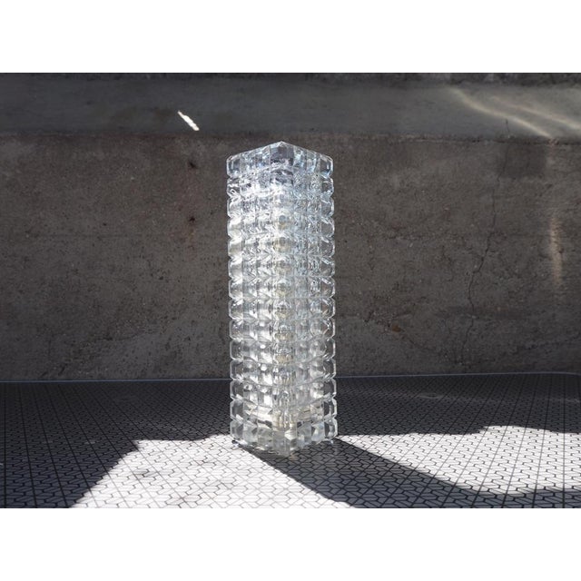 Midcentury Modern Bohemia Glass Vase, 1960s For Sale - Image 4 of 11